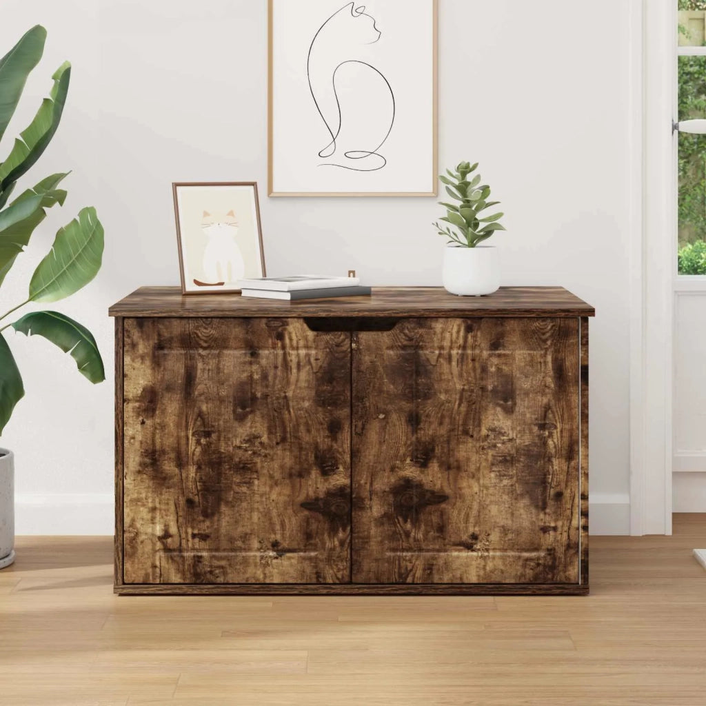 Casa per Gatti Rovere fumé 85 x 55 x 50,5 cm Legno multistrato