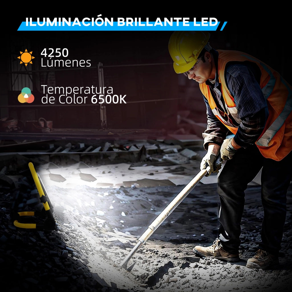 Lampada LED 4250 Lumen IP65 ¨C zephmum ¨C Giallo 25,5x16x25,5 cm