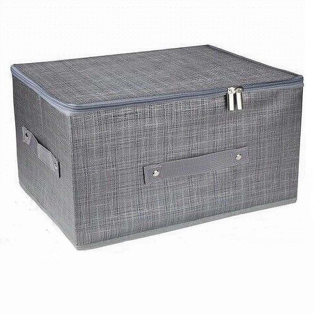 Trade Shop - Scatola Box Salvaspazio Portatutto Contenitore Organizer Cerniera 60x45x24cm 79418 -