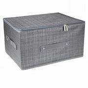 Trade Shop - Scatola Box Salvaspazio Portatutto Contenitore Organizer Cerniera 60x45x24cm 79418 -