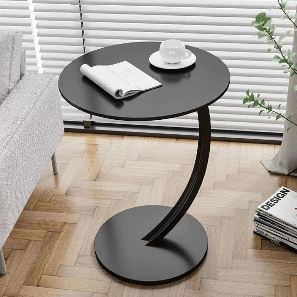 Trade Shop - Tavolino Laterale A Forma Di C Moderno Elegante Per Soggiorno Salotto Divano Camera -