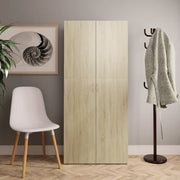 Scarpiera Rovere Sonoma 80x35,5x180 cm in Legno Multistrato 800291