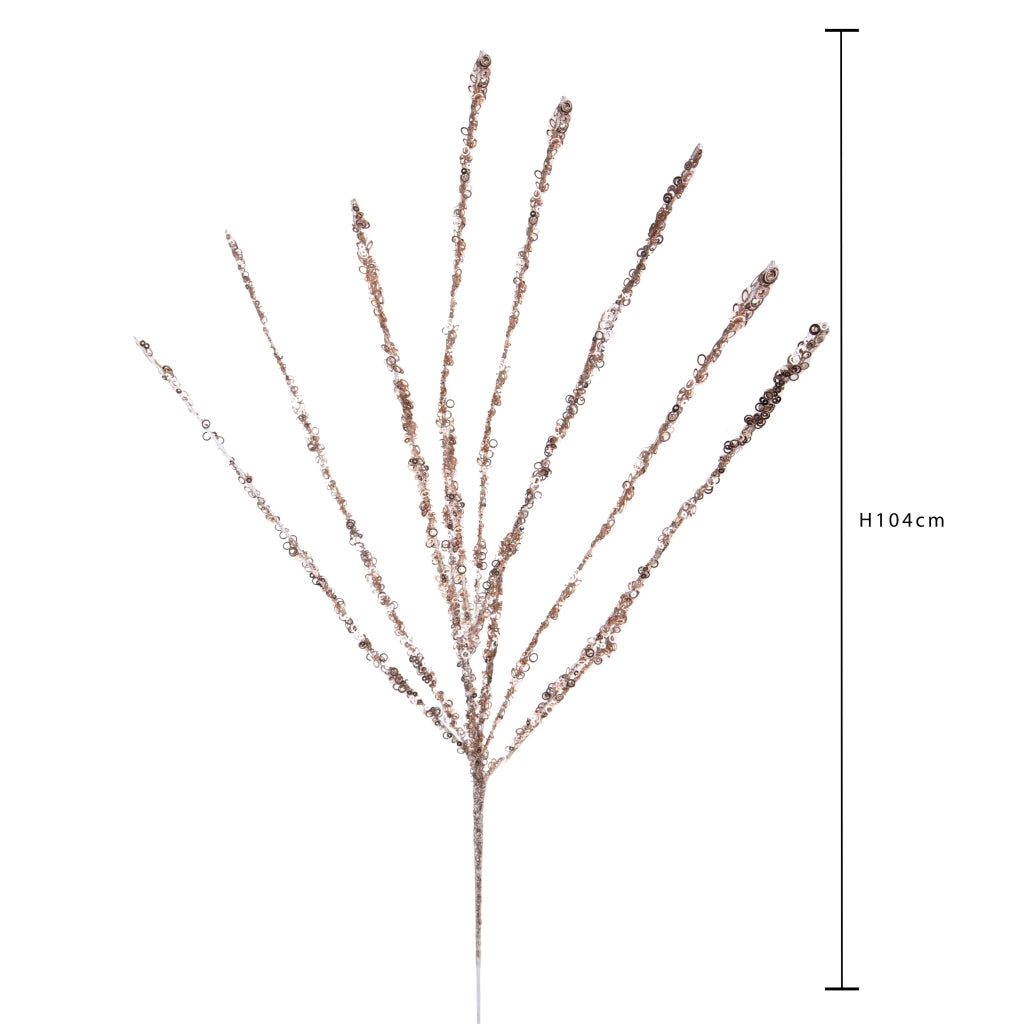 Set 3 Beargrass di Natale 104 cm Champagne