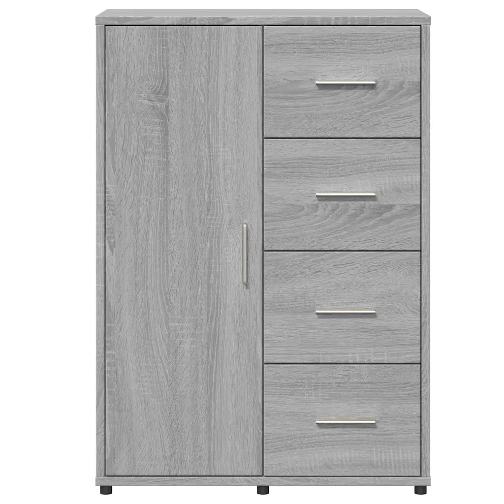 Credenze 2 pz | Madia | Buffet da pranzo | Armadio da pranzo Grigio Sonoma 60x31x84 cm in Legno Multistrato