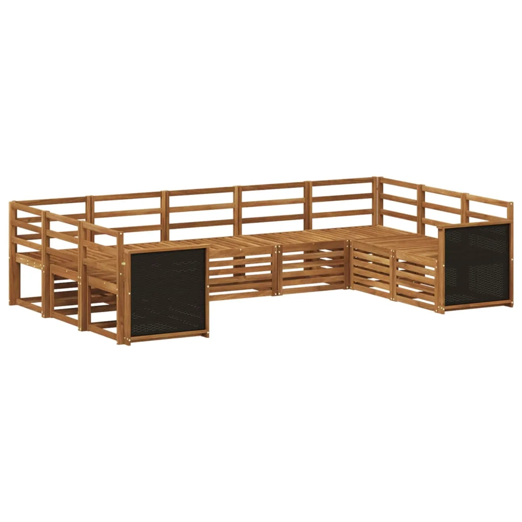 Set divano sezionale 7 pcs Naturale Legno di Acacia Massello 3384820