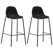 Sedie da Bar 2 pz Nere in Tessuto cod mxl 77249