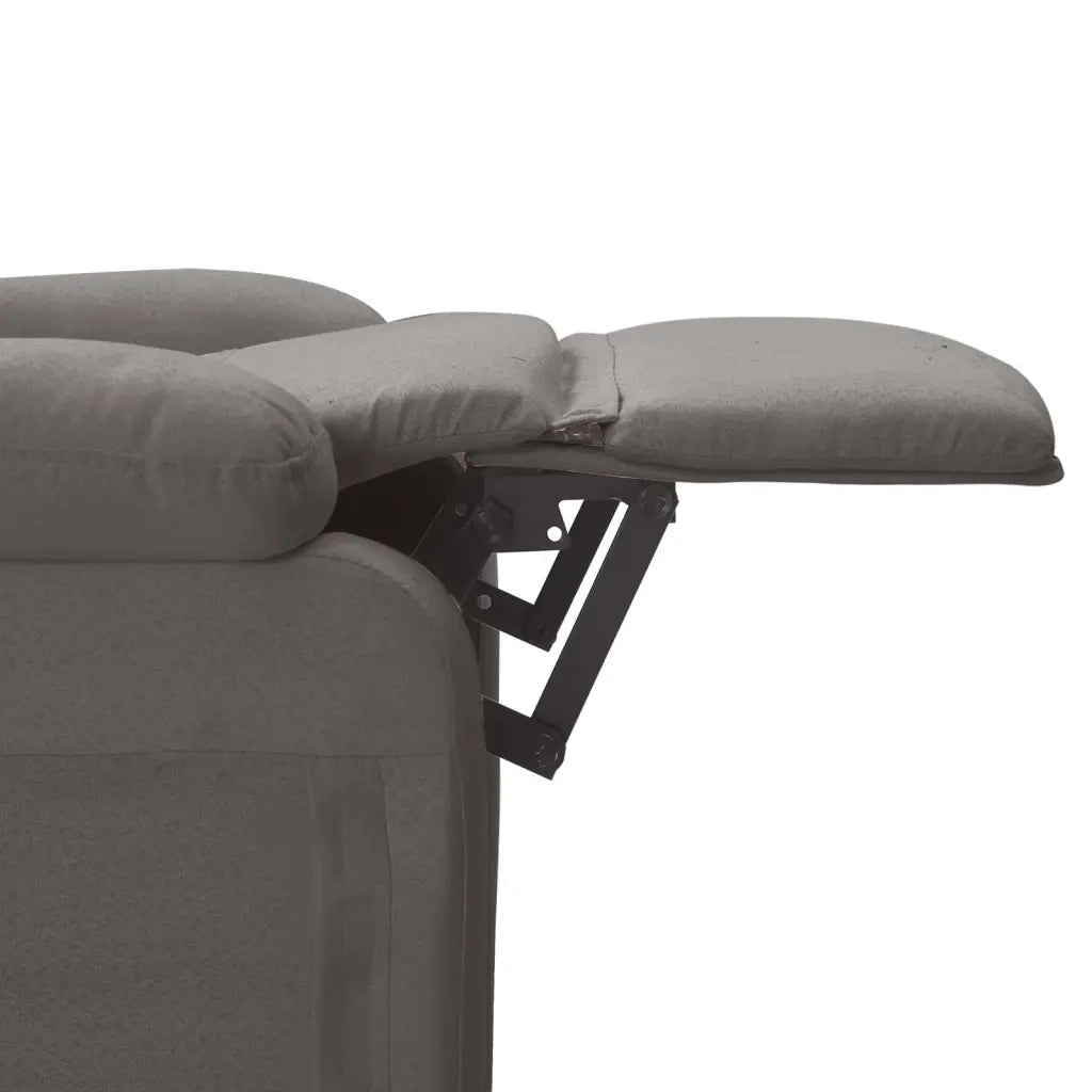Poltrona Massaggiante | Sedia Relax Elettrica Grigio Scuro in Tessuto