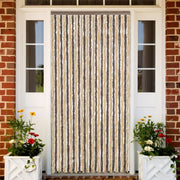 Tenda Antimosche-Zanzariera Marrone Scuro e Beige 118x220 cm in Ciniglia