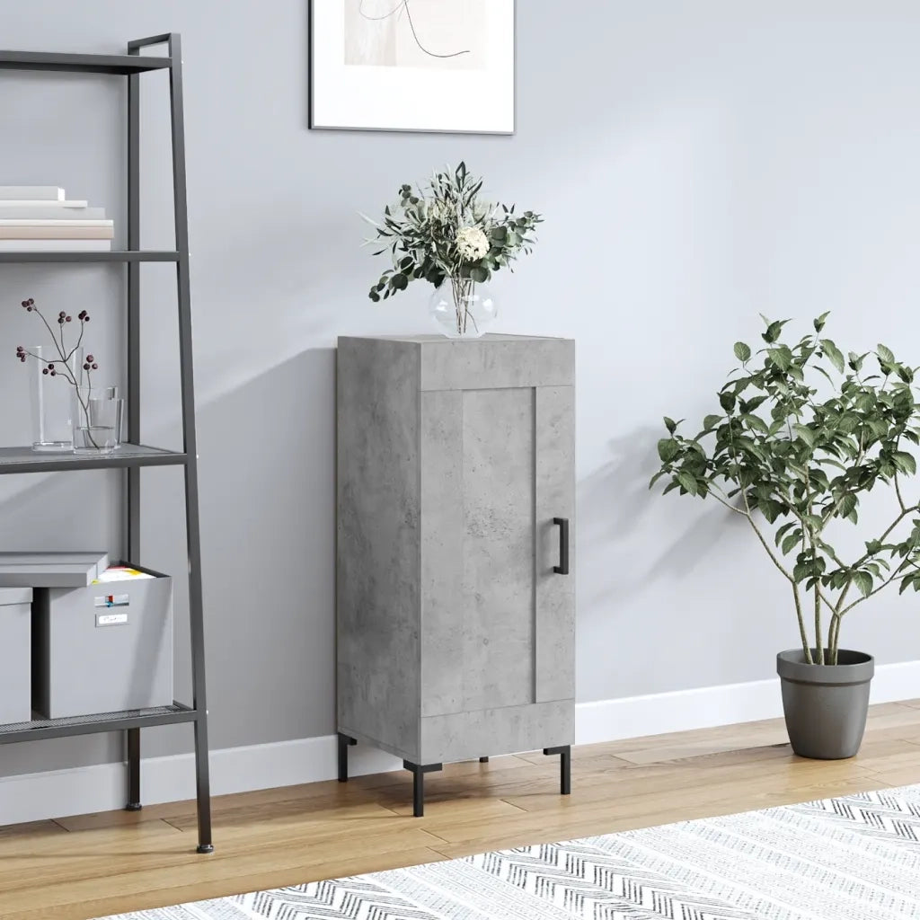Credenza-Buffet-Armadio da cucina Grigio Cemento 34,5x34x90 cm in Legno Multistrato 521972