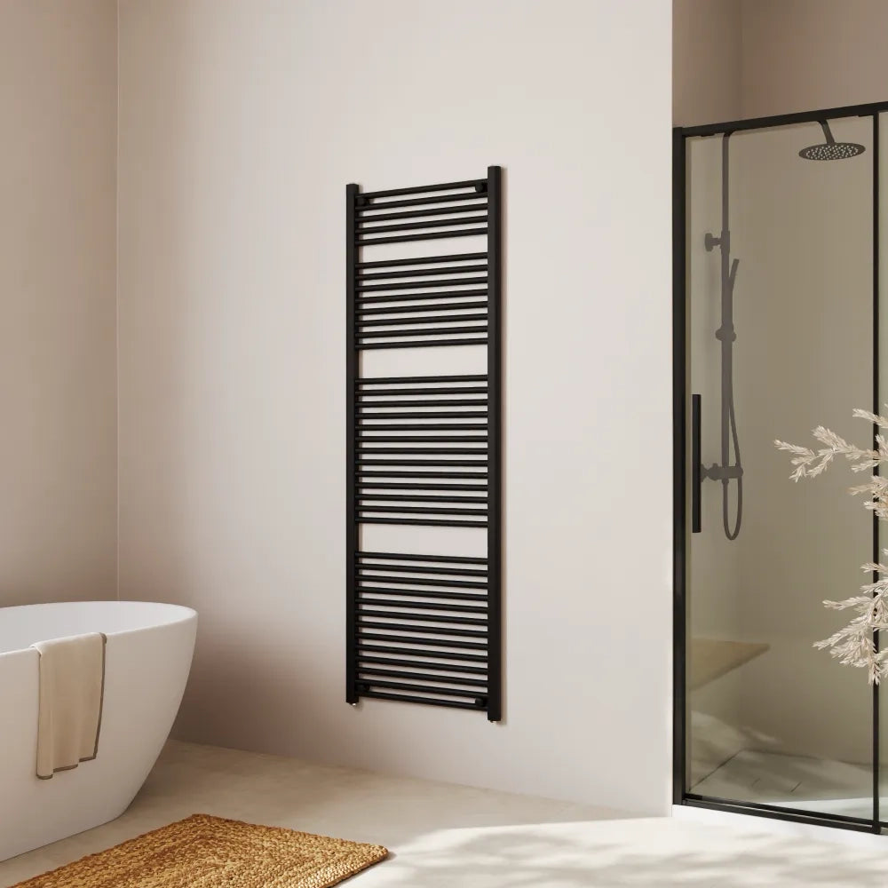 Termoarredo idraulico 1800x500 nero opaco interasse 450 | Polaris