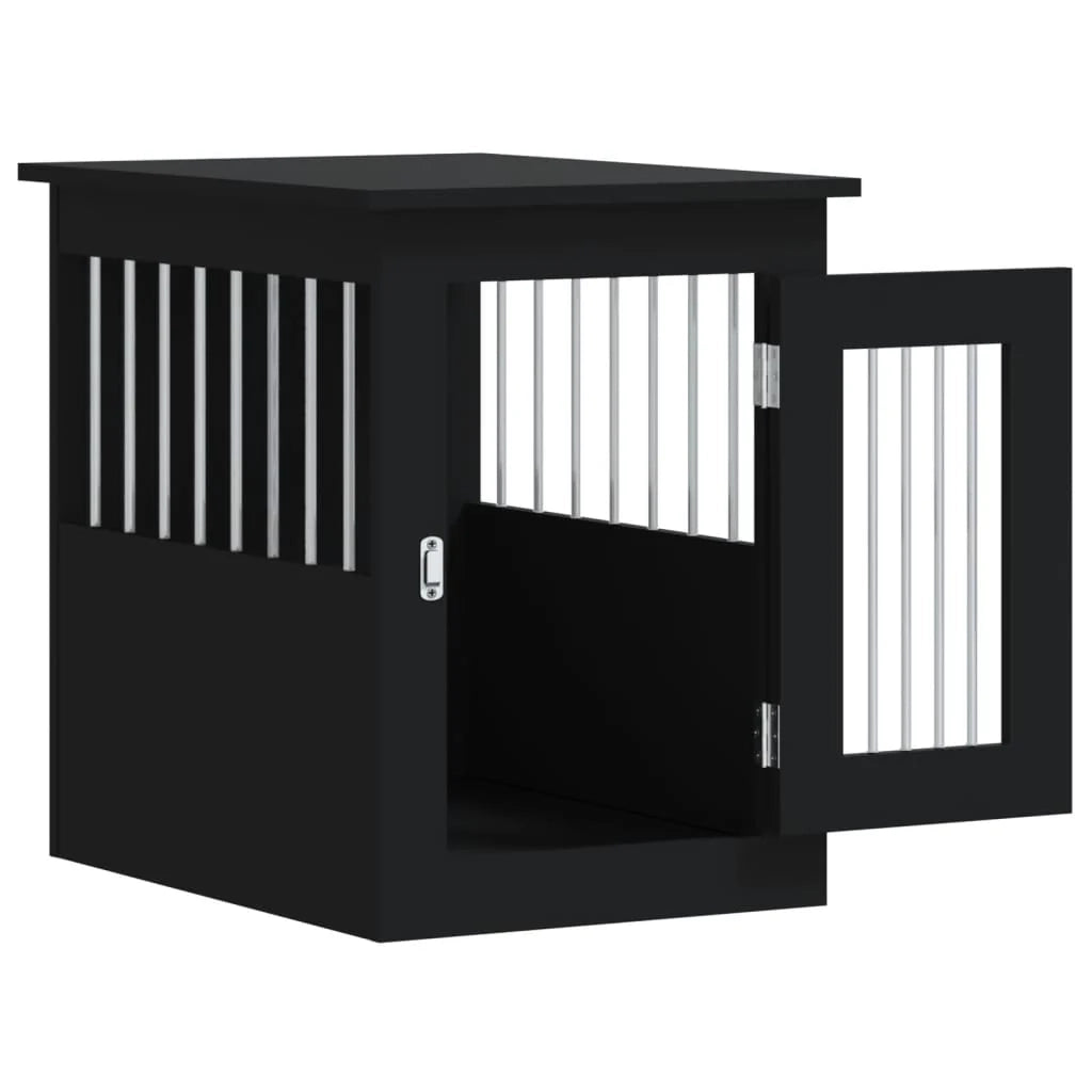Mobile per trasportino per cani 45 x 62 x 59 cm in legno ingegnerizzato nero 02_0043352