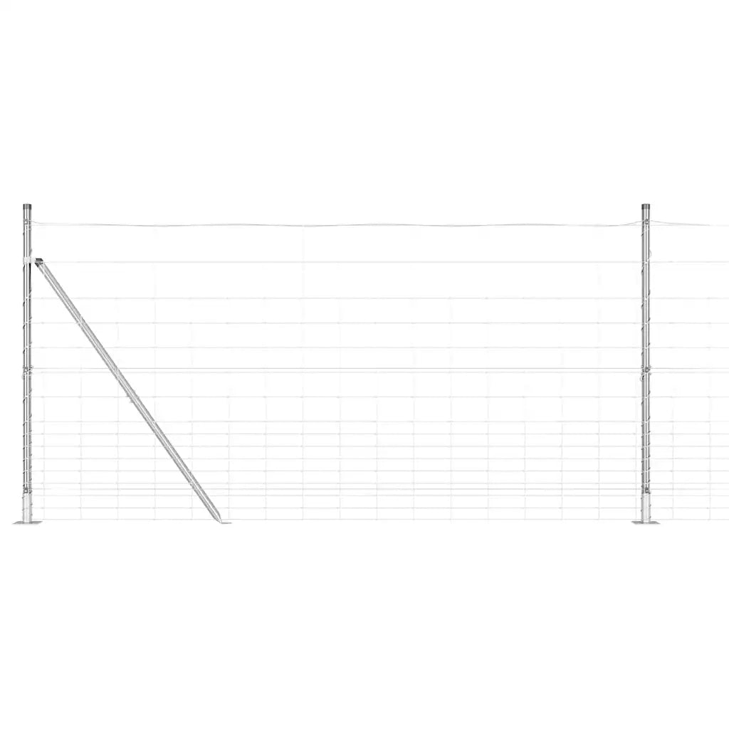 Palo della recinzione Zincato 25 x 1,2 m Acciaio
