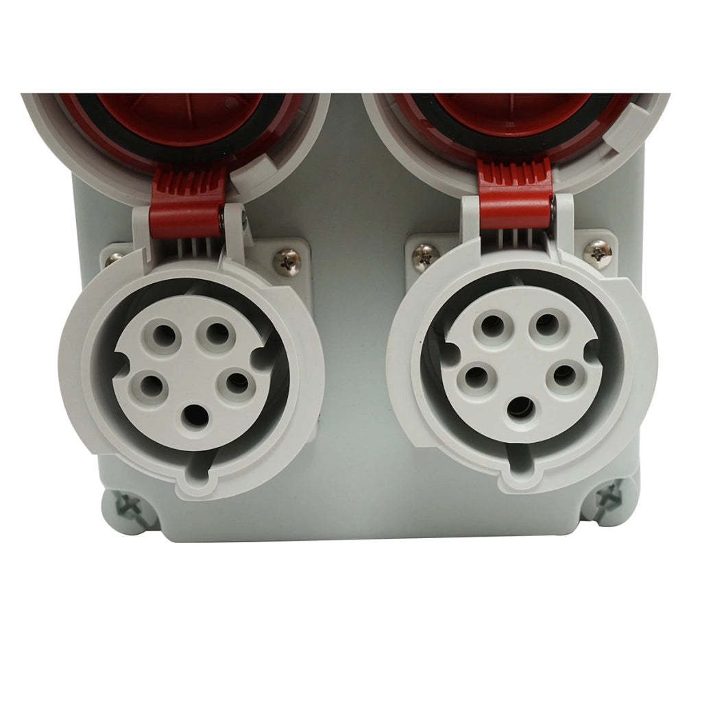 Pannello gruppo prese per organizzazione cantiere 2x400V/32A, 6 moduli, 340x220x160mm IP67 SUNTREE