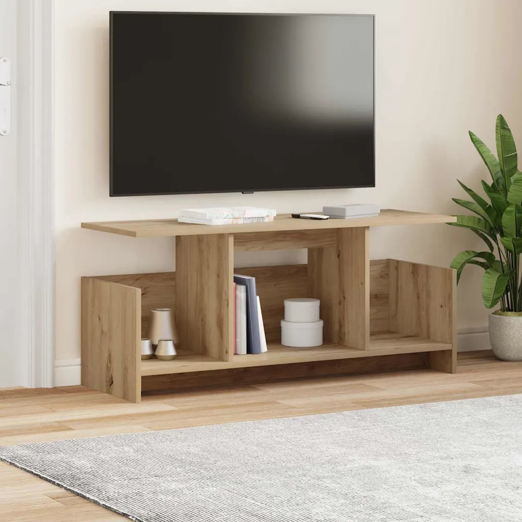 Supporto TV-Credenza per TV-Mobile TV Rovere artigianale 102 x 35 x 45 cm