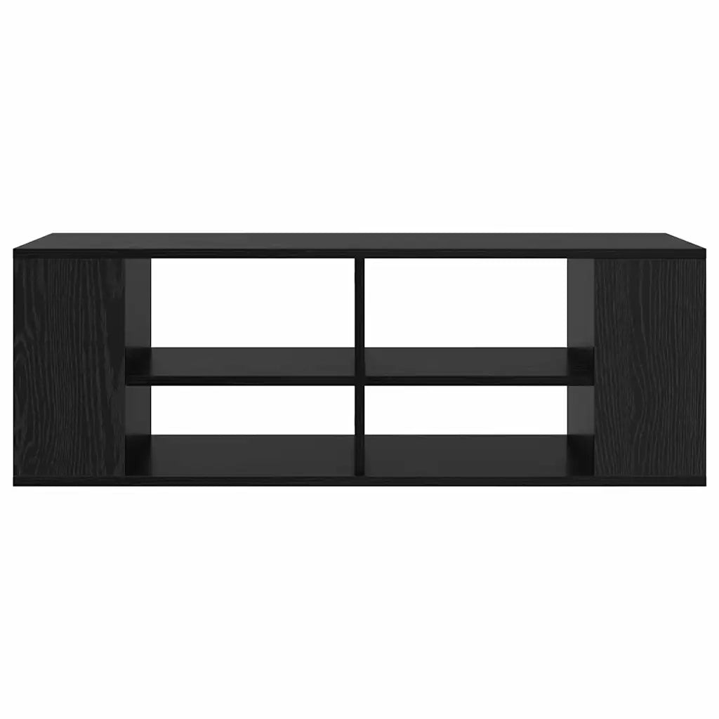 Set mobile TV 102 x 35 x 35 cm Rovere Nero Legno ingegnerizzato 875127