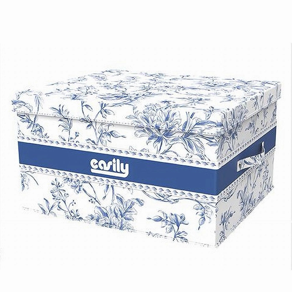 Trade Shop - Box Portatutto Scatola Salvaspazio Contenitore Organizer 55x42x30cm Fantasia 87323 -