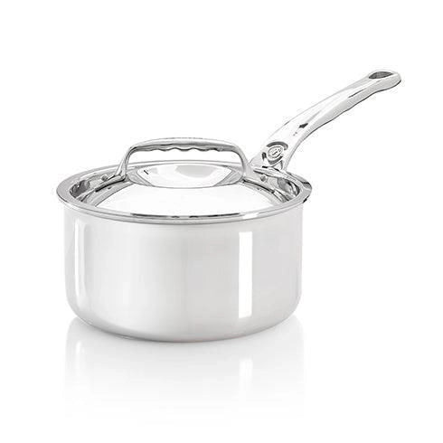 DE BUYER 3746.18 Affinity Casseruola in Acciaio Inox 5 Strati con Coperchio 18 cm Capacita' 2,4 L Induzione e Forno colore Acciaio inossidabile