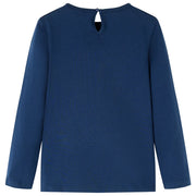 Maglietta per Bambini a Maniche Lunghe Blu Marino 92 14284