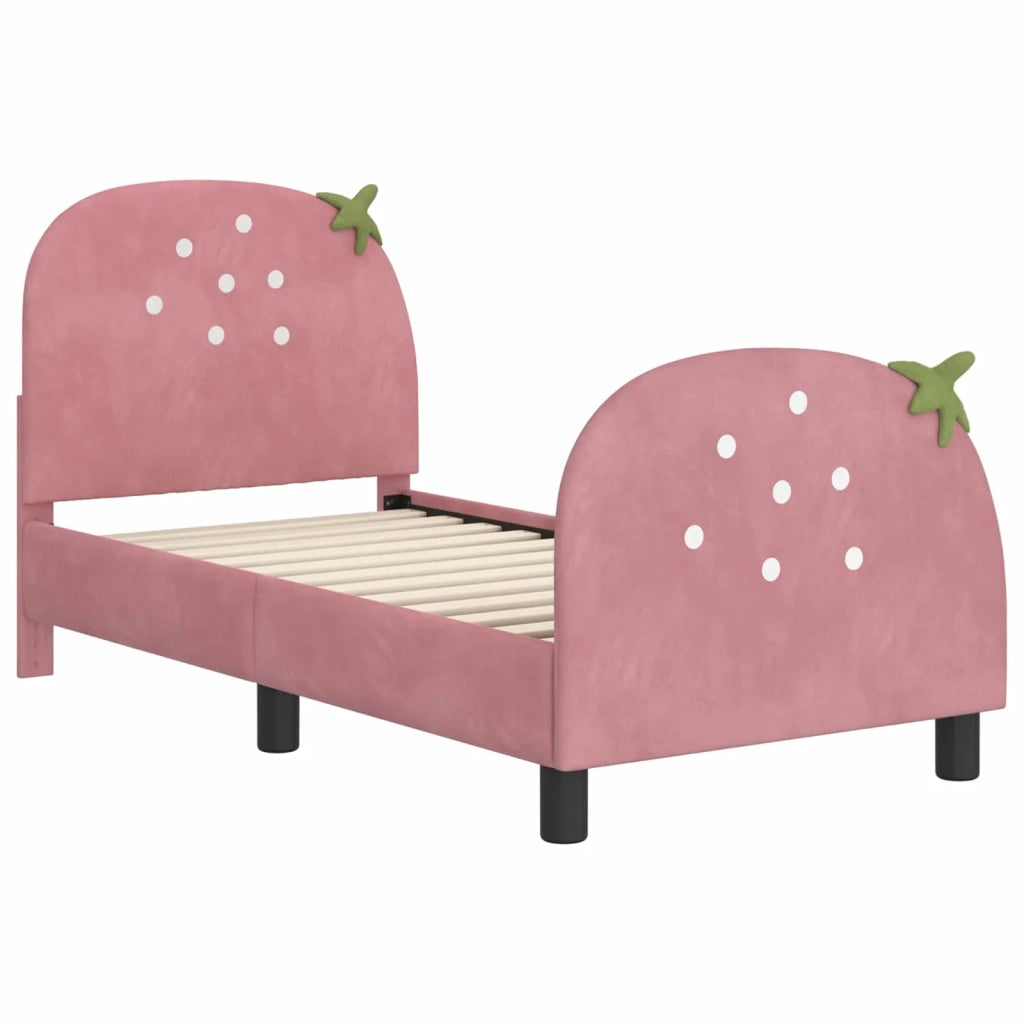 Struttura letto per bambini con testata-Giroletto per bambini Rosa 70 x 140 cm 147632