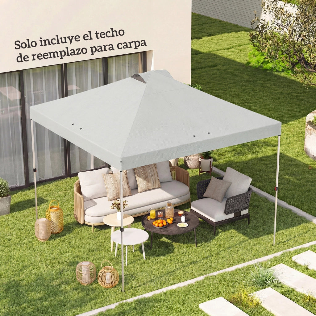 Tenda Pergola 3x3 m ¨C Zephmum ¨C Tessuto Oxford 210D UV50+ Bianco
