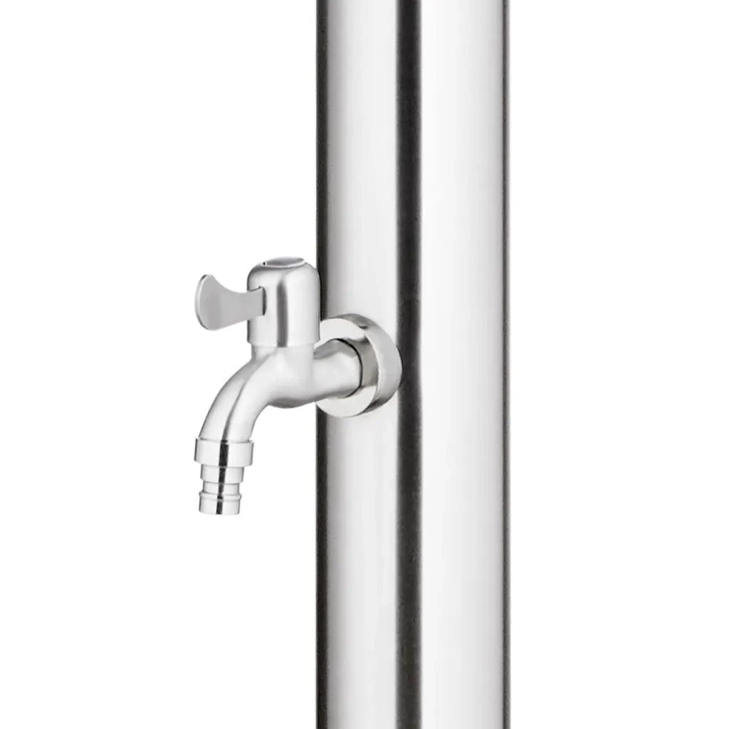 Doccia da Giardino con Base Grigia 220 cm in Acciaio Inox cod mxl 50015