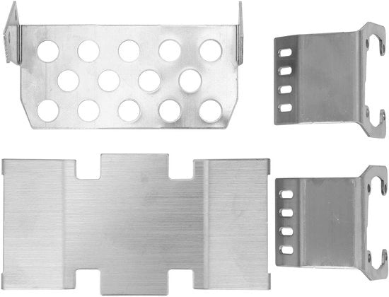 Piastra di protezione sottocasco in rame - Protezione assiale - Chassispantserbescherming - Accessori RC - Adatto per SCX10 II 90046/90047 - Peso ridotto 115g - Chassispantser