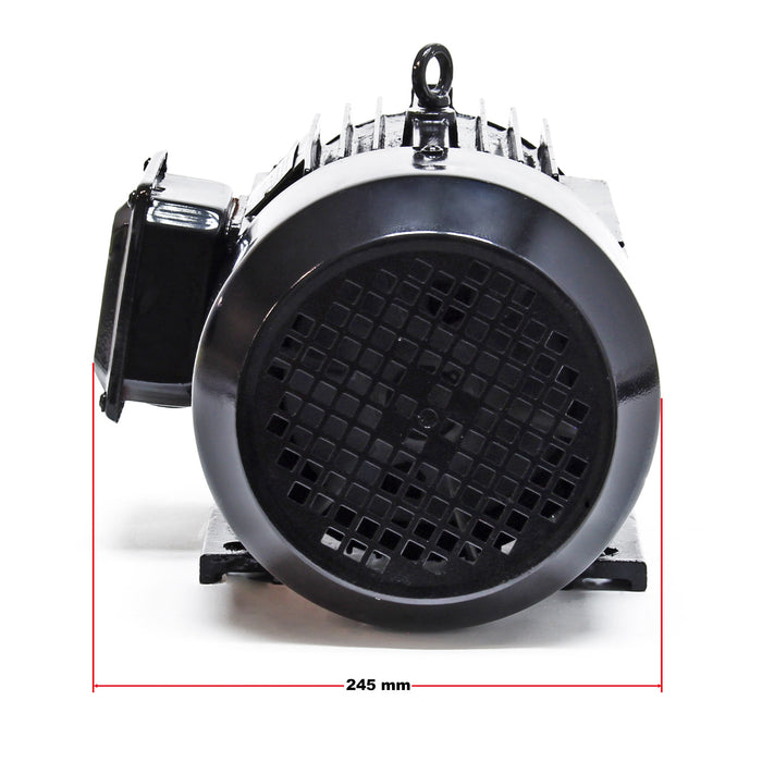 Motore elettrico trifase asincrono, 400V, 2 poli 3kW (4CV), avvolgimento in rame, montaggio B3