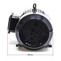 Motore elettrico trifase asincrono, 400V, 2 poli 3kW (4CV), avvolgimento in rame, montaggio B3