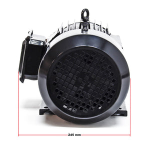 Motore elettrico trifase asincrono, 400V, 2 poli 3kW (4CV), avvolgimento in rame, montaggio B3