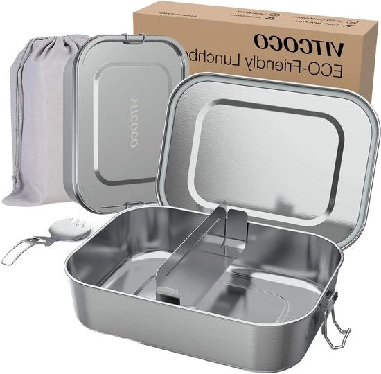 Lunchbox da 14 litri - lunchbox in metallo con clip di chiusura e divisorio rimovibile