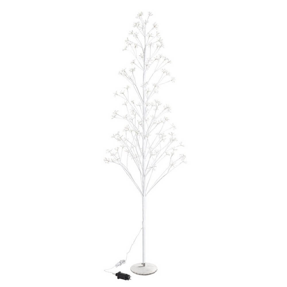 Albero di Natale flash bianco 1200 microLED classico H180