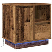 Comodino | Armadio da Notte | Mobiletto da notte con cassetto Legno vecchio 50 x 34,5 x 50 cm.