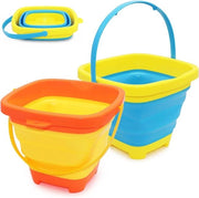 Emettitore di rifiuti pieghevole da 2 pezzi con maniglione per bambini - estate spiaggia campeggio