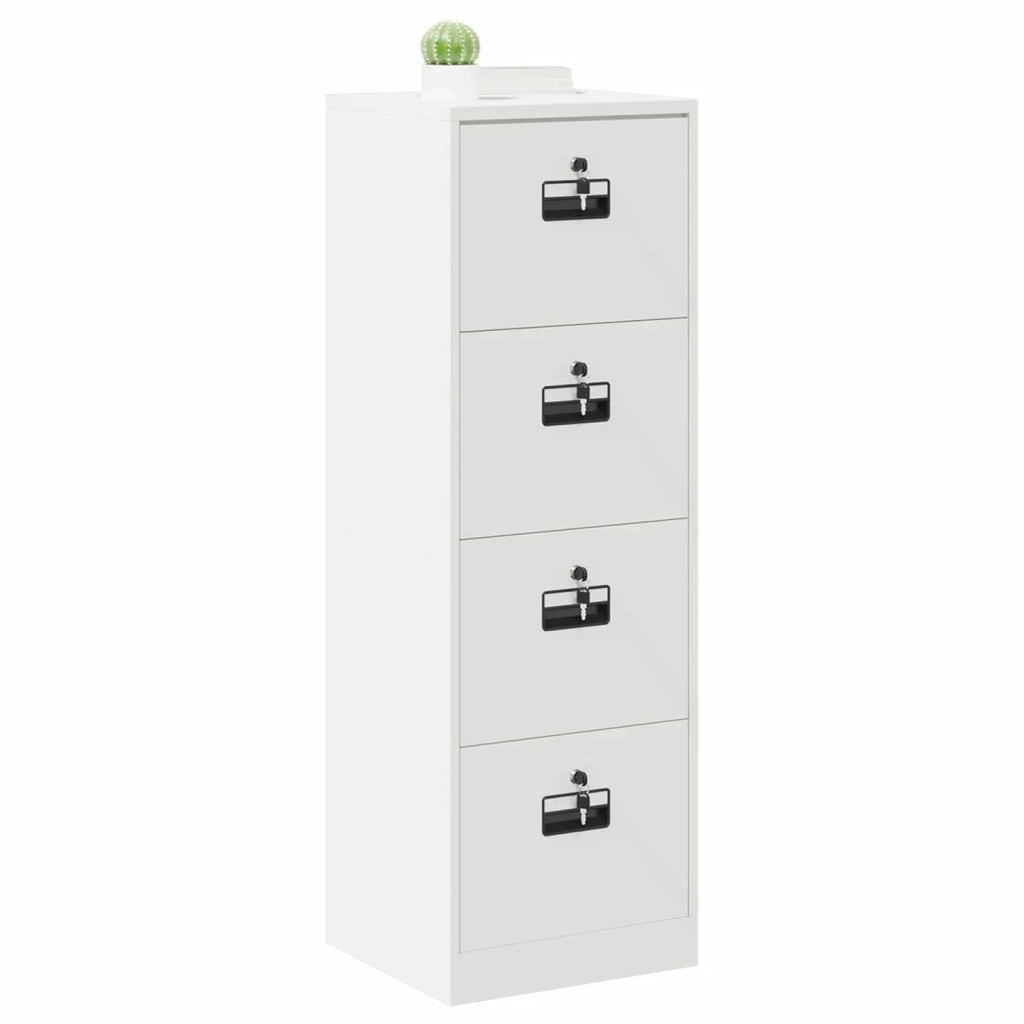 Armadio per File con cassetto Bianco 45,5 x 42 x 139 cm