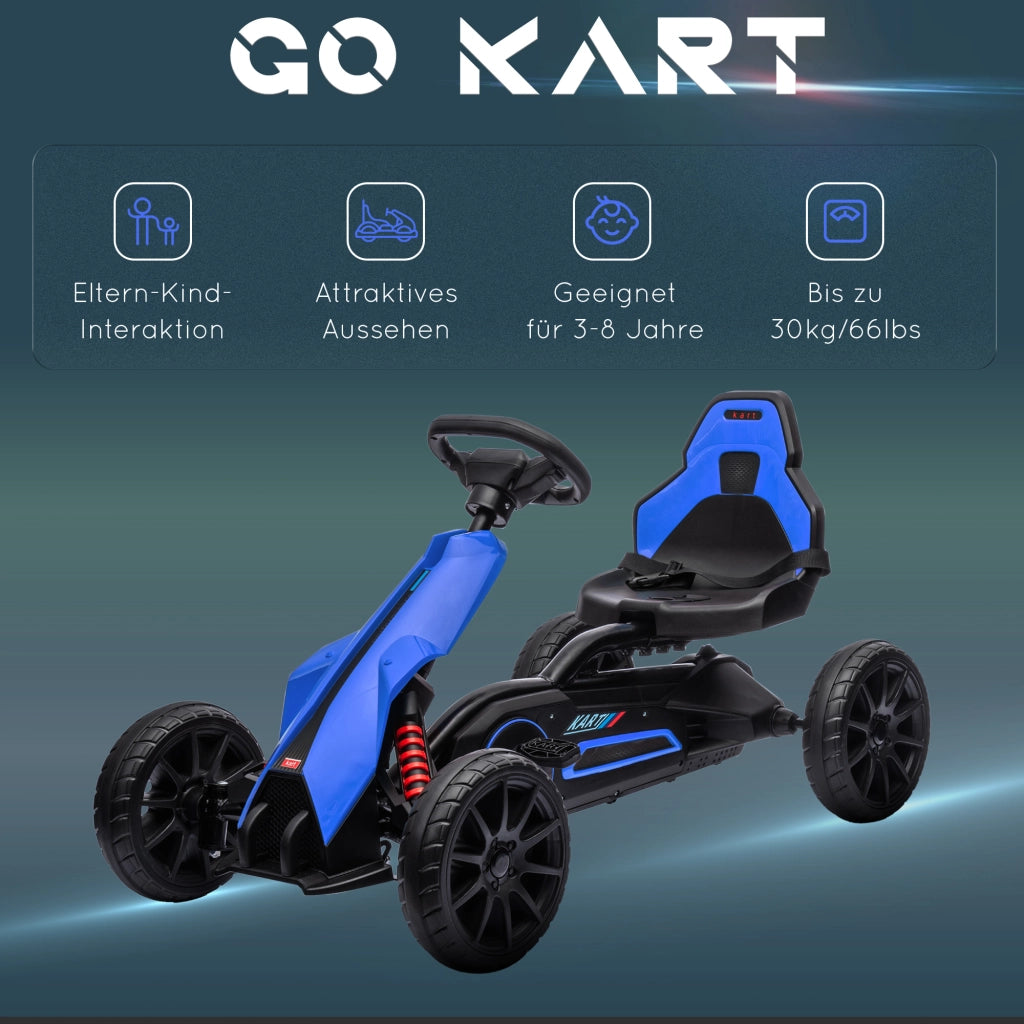 Go Kart Pedal Go Kart per Bambini ¨C zephmum ¨C Blu