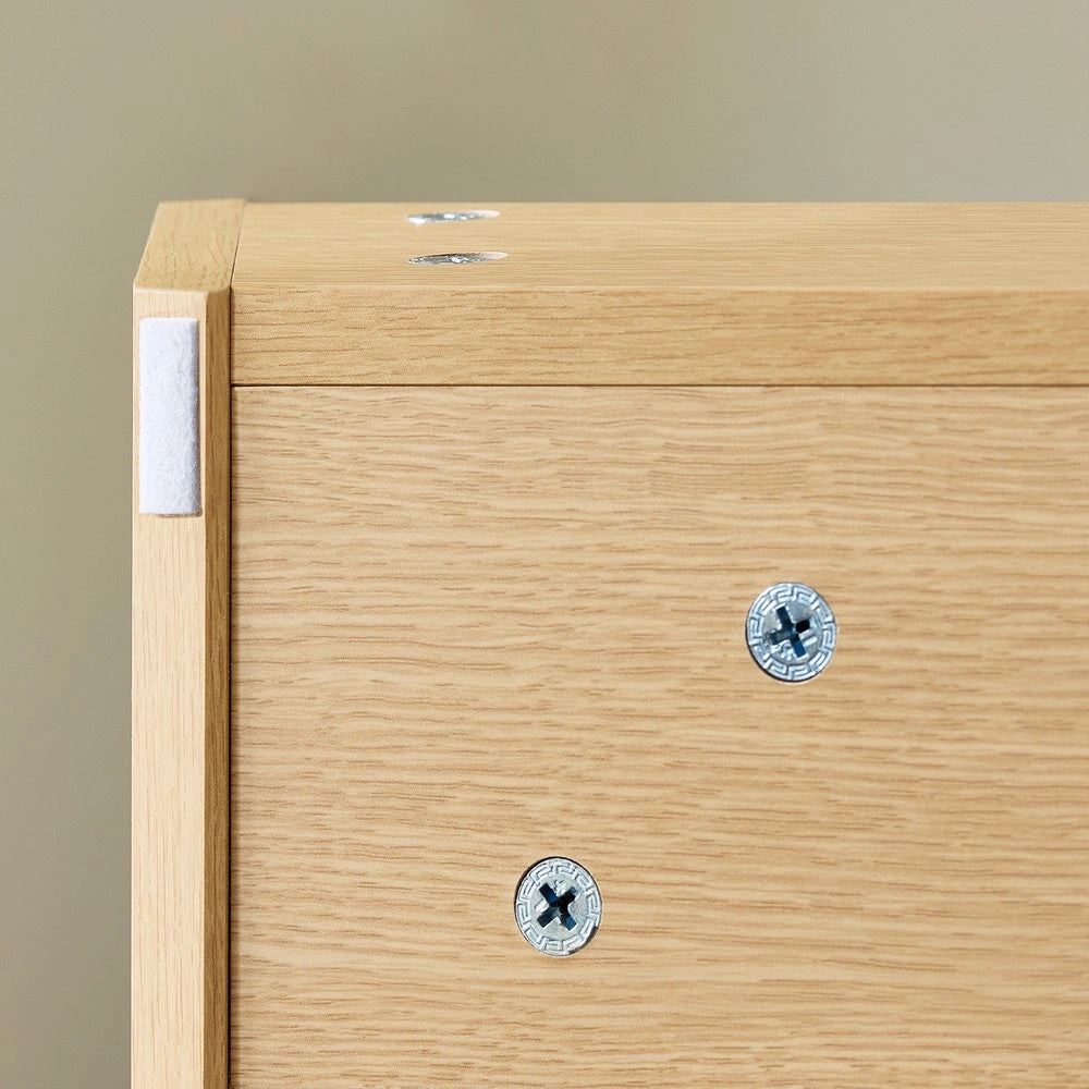SoBuy Set arredo da bagno Specchio a parete+ Mobile lavabo Naturale BZR198-N