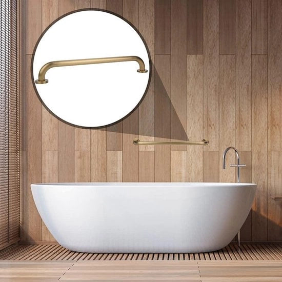 Maniglie per bagno con funzione antiscivolo - installazione a parete - adatta per bambini, donne incinte e anziani - 48 cm