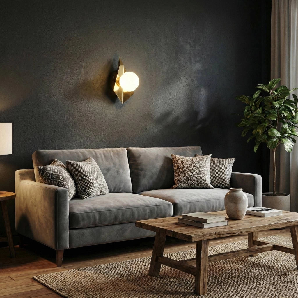 Lampada Da Parete App1411-w Black Gold