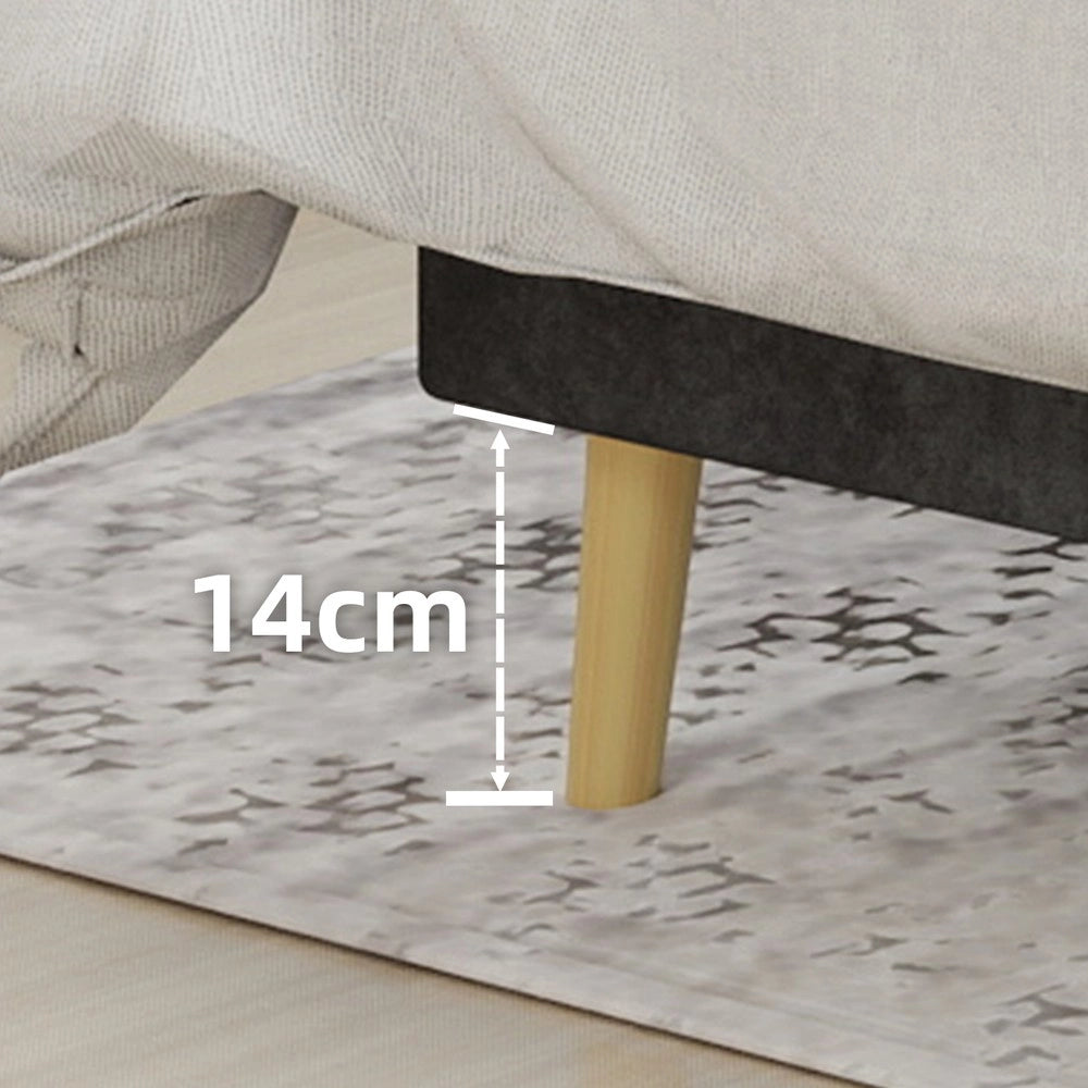 Letto Contenitore Imbottito ¨C MINIMAL ¨C Grigio 160x200