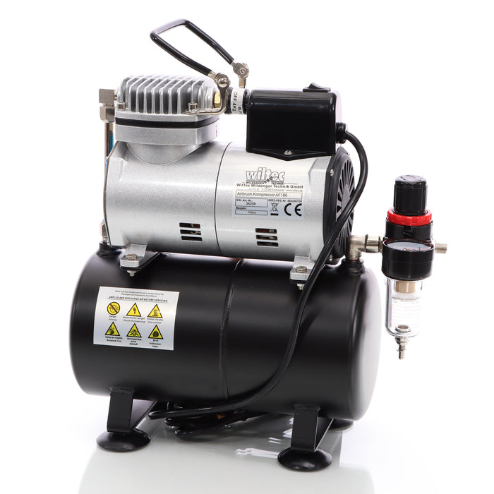 Compressore per aerografo AF186 con serbatoio riduttore di pressione 4 bar Start-stop automatico