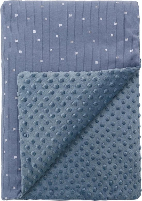Deken caldo per inverno, coperta per bambini, coperta per bebè, coperta per casa, coperta con cuscino per bambini con cotone a tre strati, coperta per divano, coperta per bambini, coperta per bebè, regalo di nascita, 75 x 100 cm, grigio