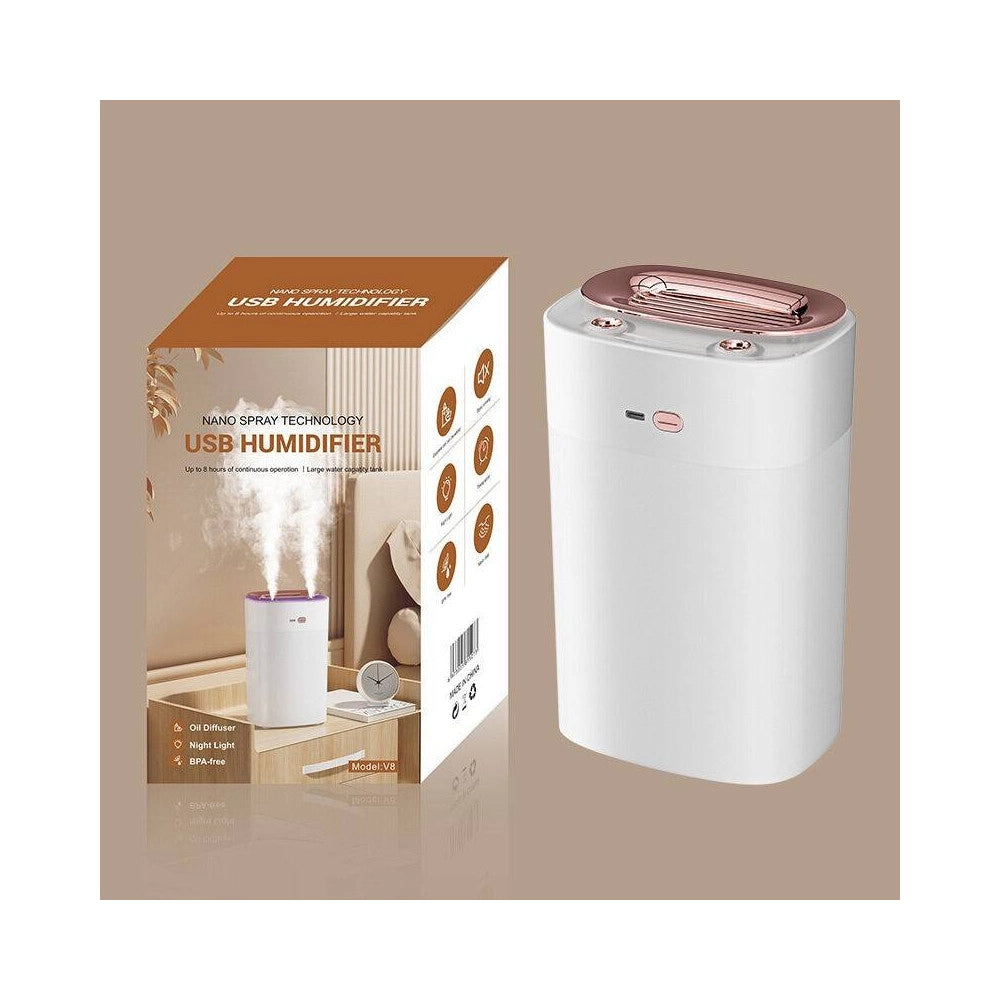 Trade Shop - Diffusore Per Ambiente Aromaterapia Di Oli Essenzili Profumatore Nano Spray Led -