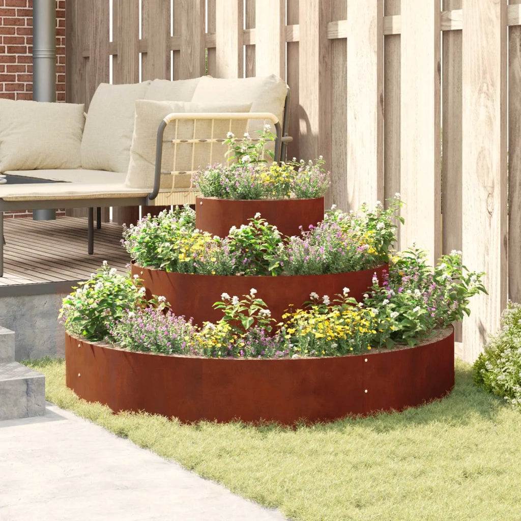 Vaso da giardino Marrone 120 x 120 x 20 cm 873661