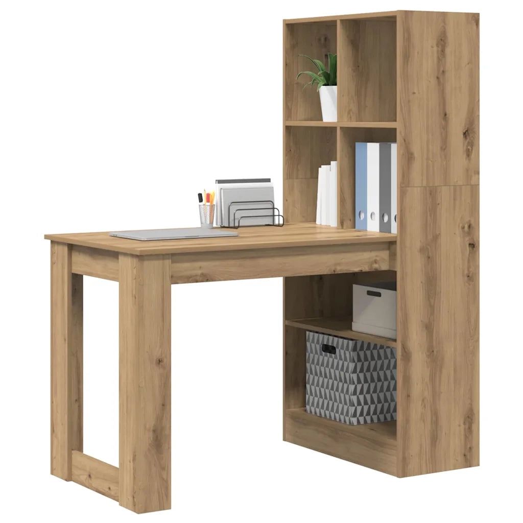 Scrivania con lo scaffale Rovere artigianale 122 x 67 x 145 cm 3337264