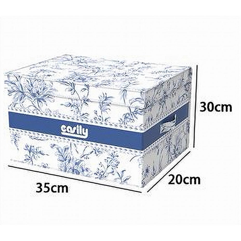 Trade Shop - Box Portatutto Scatola Salvaspazio Contenitore Organizer 35x30x20cm Fantasia 87314 -