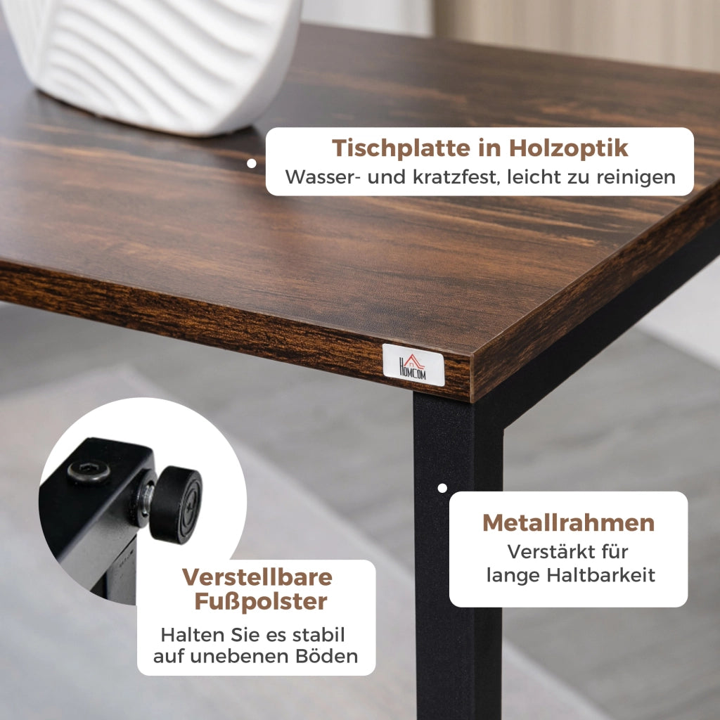 Tavolino da caff¨¨ ¨C Minimal ¨C marrone+nero 45x30x60 cm
