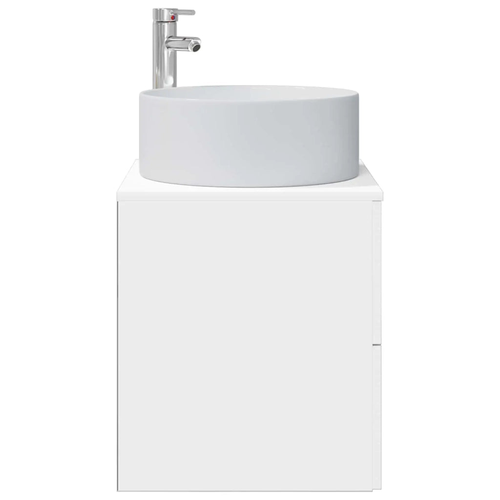 Mobile Lavabo da Parete Bianco 49,5 x 44,5 x 65,5 cm