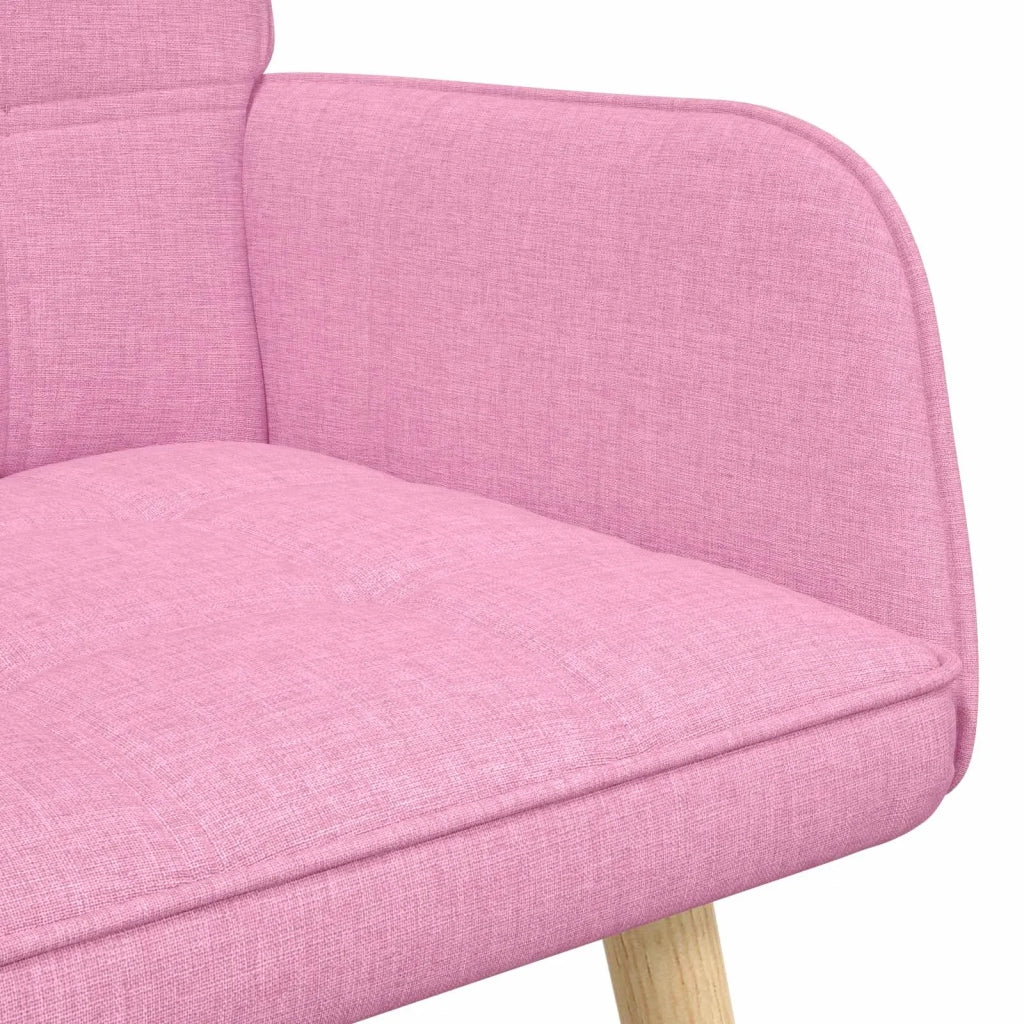 Sofa a Due Posti Rosa 115 x 61 x 87 cm Tessuto 42028901