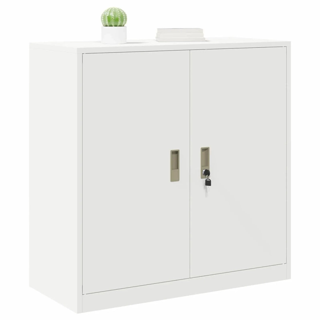 Armadio Bianco 90 x 40 x 90 cm Acciaio 891645