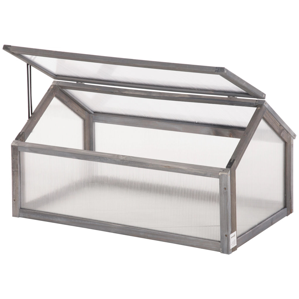 Serra Mini Giardino ¨C Zephmum ¨C Grigio Legno 90x52x49.5 cm